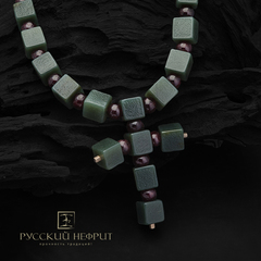 Православные чётки из нефрита "Православная мера"