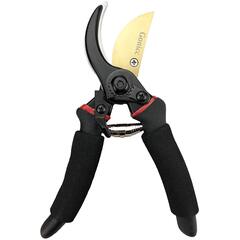 Секатор садовый усиленный, тефлоновое покрытие, мягкие ручки, 21см