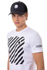 Футболка теннисная Hydrogen Tech Optical Tee Man - white/black