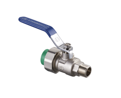 Кран шаровой разъёмный с наружной резьбой RIIFO Alba PP-R/латунь 32-1"НР зелёный