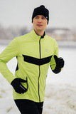 Утеплённый лыжный костюм Nordski Base Lime-Black с высокой спинкой мужской