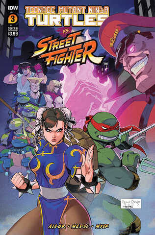 Teenage Mutant Ninja Turtles Vs Street Fighter #3 (Cover B)