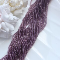 Бусины стеклянные фиолетовые круглые 2 мм, К024