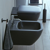 Duravit Happy D.2 Биде подвесное 355x540мм, с переливом 1 отв для смес. , цвет: антрацит матовый 2258151300