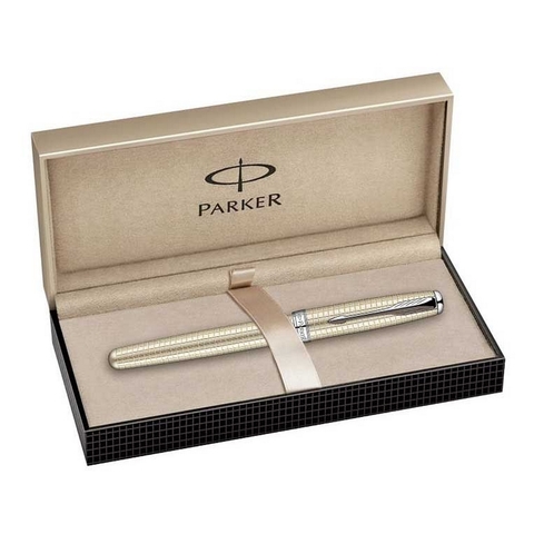 Ручка-роллер Parker Sonnet`10 T535, Cisele Decal Silver ST  (S0912510)