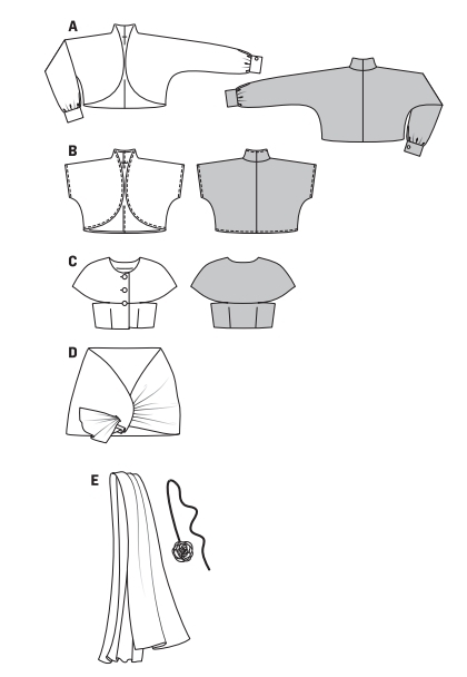 Выкройка болеро из трикотажа - Porrivan