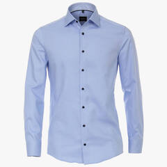 Сорочка Venti Modern Fit 193295500-100 из фактурной ткани голубая