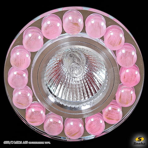 Светильник точечный встраиваемый 4050/D MR16 A05 Хром/Розовый