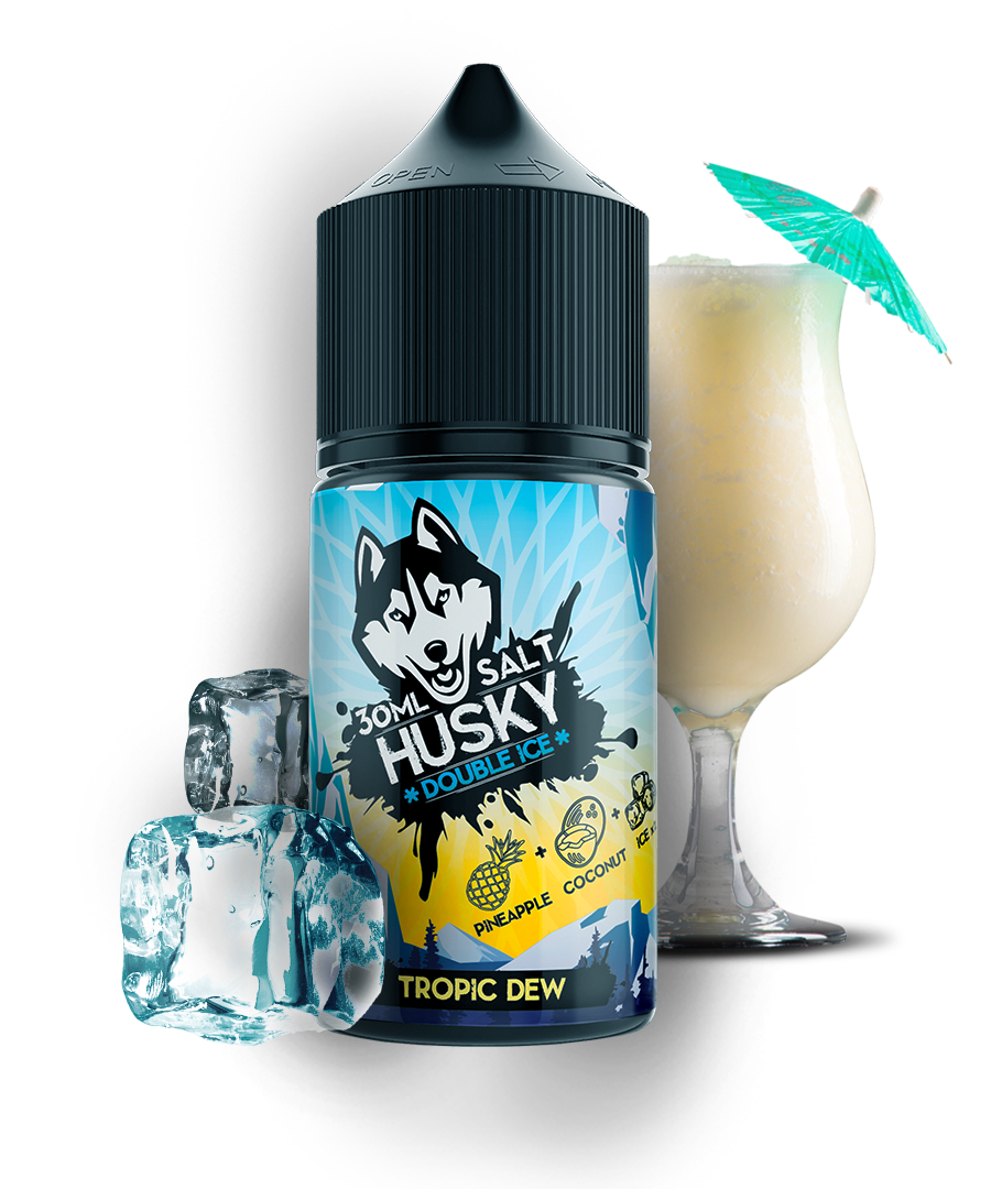 Husky double ice salt. Husky жидкость Tropic Dew. Husky Double Ice - Tropic Dew, 30мл. Хаски Тропик Дью.