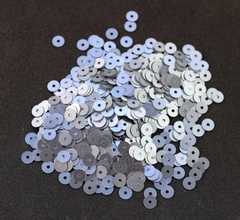 Пайетки плоские 4 мм. Argento (916W)