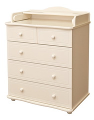 С 575 Комод с матрасом (слоновая кость)