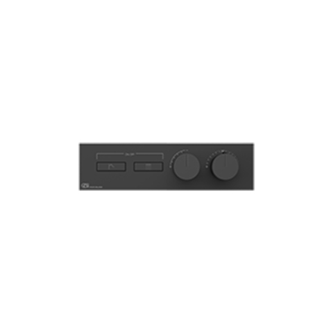 Gessi Hi-Fi Термостат для душа, с включением до 2 источников одновременно (внешняя часть), цвет: Black Metal Brushed PVD 63012#707