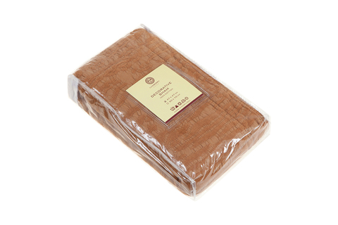 Наволочка декоративная 47х47 Luxberry Velvet рыжая замша