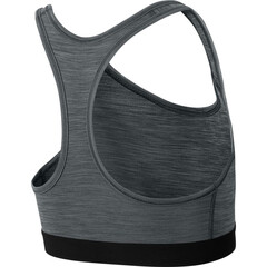 Бюстгальтер спортивный Nike Dri-Fit Swoosh Band Bra Non Pad - smoke grey/htr/black