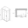 Abber Schwarzer Diamant AG30140B-S85B Душевой уголок, цвет: чёрный