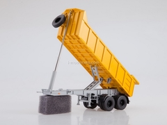 MAZ-6422 (early) with a tipper semi-trailer MAZ-9506-20 gray-orange 1:43 AutoHistory