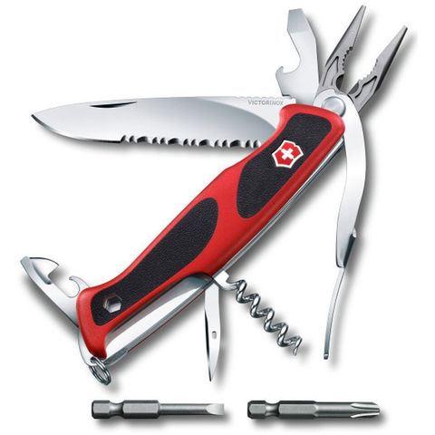 Нож перочинный Victorinox RangerGrip 174 Handyman (0.9728.WC) 130мм 17функций красный/черный