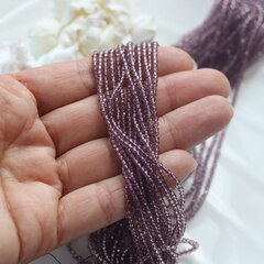 Бусины стеклянные фиолетовые круглые 2 мм, К024