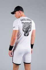 Футболка теннисная Hydrogen Padel Dogs Tech Tee Man - white