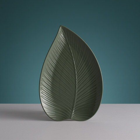 Блюдо сервировочное 20.5х31.5см Mason Cash In The Forest Leaf серое/зеленое