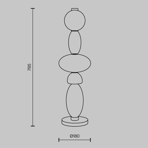 Настольная светодиодная лампа Maytoni Adore MOD297TL-L24BS3K