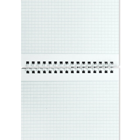 Блокнот А5 (146х205 мм), 80 л., гребень, мелованная картонная обложка, клетка, ОФИСМАГ, 3 вида, 123021