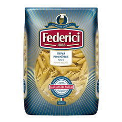 Макароны Federici перья рифленные (penne rigate) №023, 500г