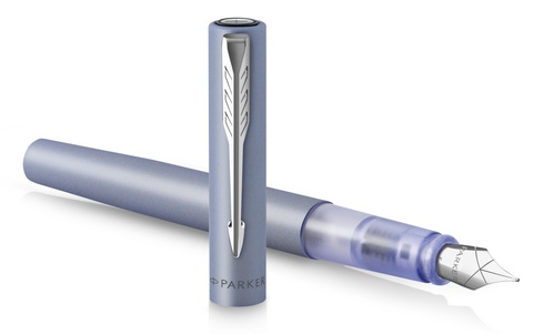 Ручка перьевая Parker Vector XL F21, Matte Blue-Silver CT, F (2159750)