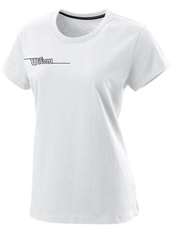 Женская теннисная футболка Wilson Team II Tech Tee W - white