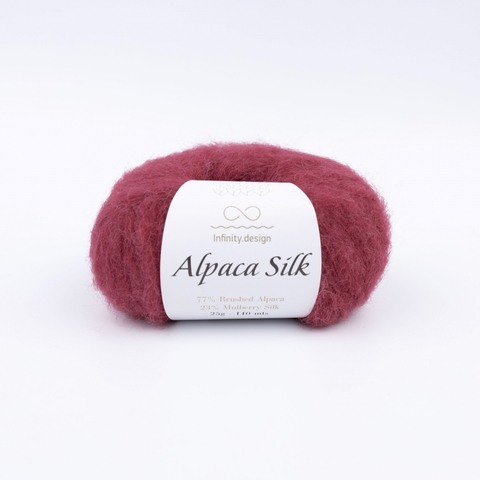 Пряжа Infinity Alpaca Silk 4344 темная увядшая роза