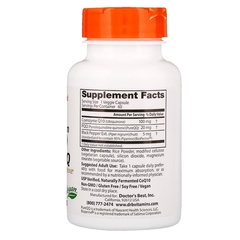 Doctor's Best, CoQ10 с PQQ, с высокой степенью усвояемости, 60 растительных капсул