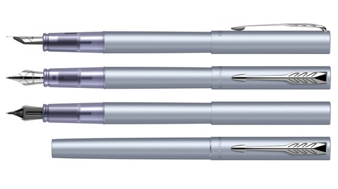 Ручка перьевая Parker Vector XL F21, Matte Blue-Silver CT, F (2159750)