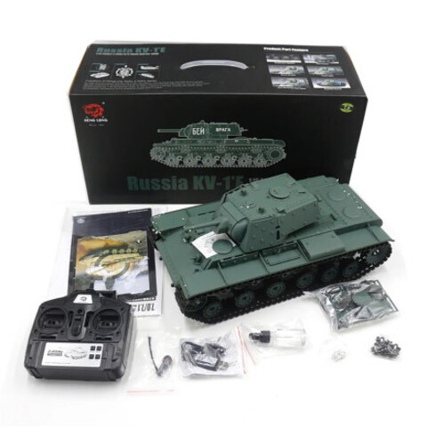 Радиоуправляемый танк Heng Long KV-1 S version V7.0 масштаб 1:16 RTR 2.4G - 3878-1-Upg-V7