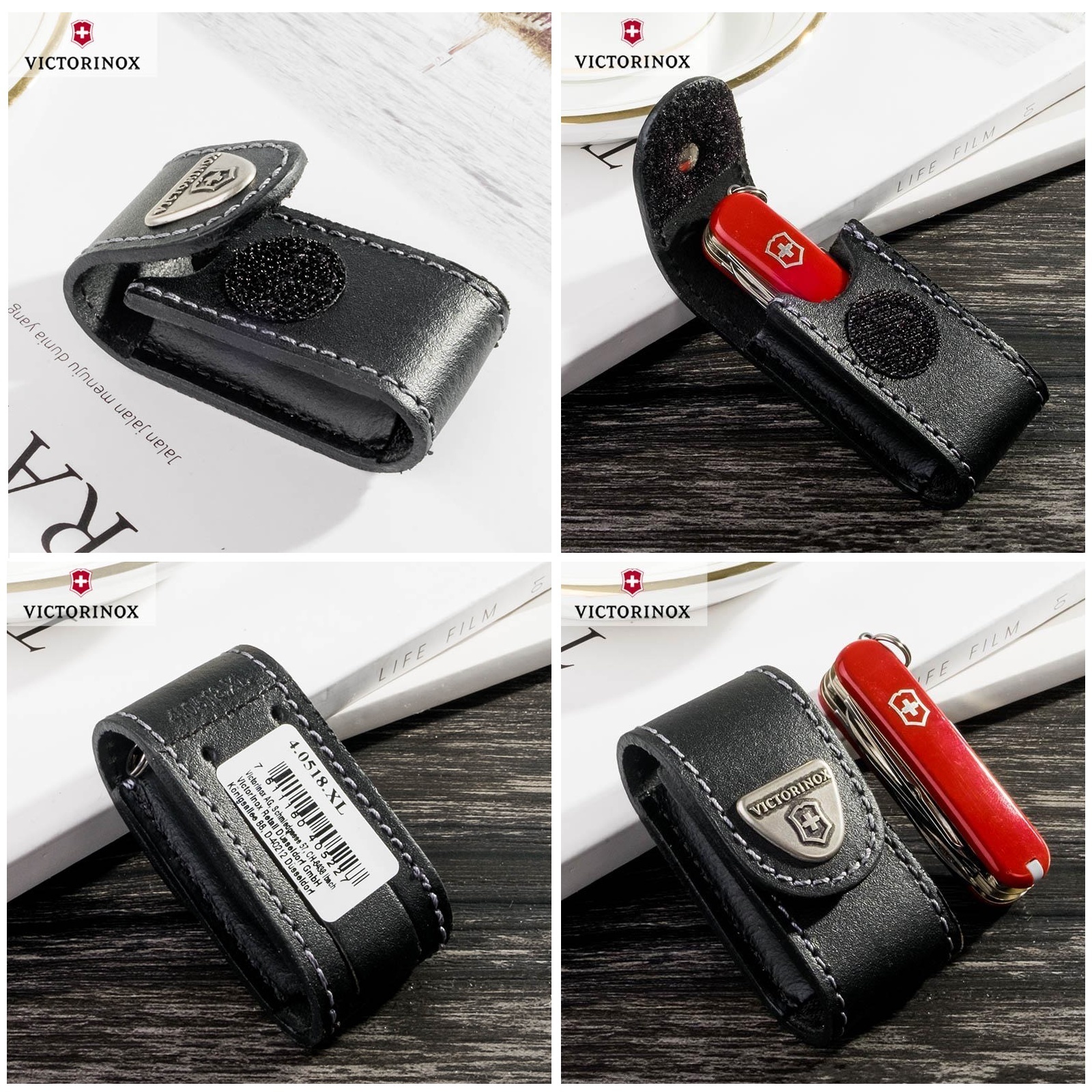 Чехол Victorinox для RangerGrip 130мм 1-3 ур кожа черный (4.0505.L)