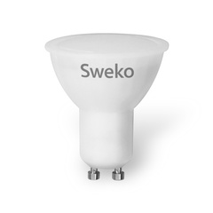 Лампа светодиодная рефлекторная Sweko 42LED-PAR16-10W-230-4000K-GU10 (Холодный свет)