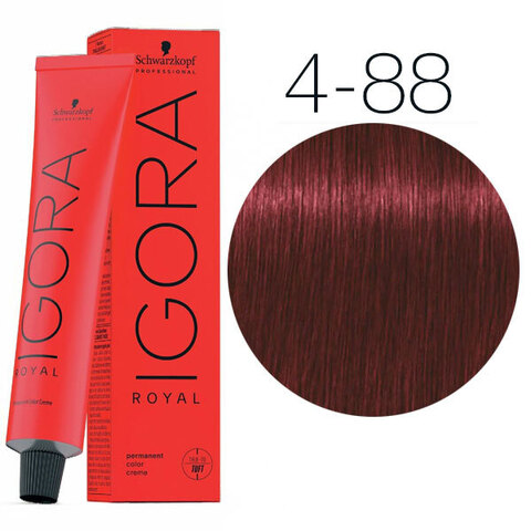 Schwarzkopf Igora Royal New 4-88 (Средний коричневый красный экстра) - Краска для волос