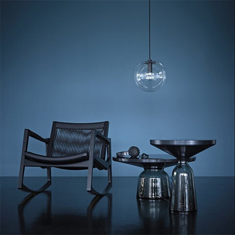 Светильник Glass Ball Ceiling Black D35