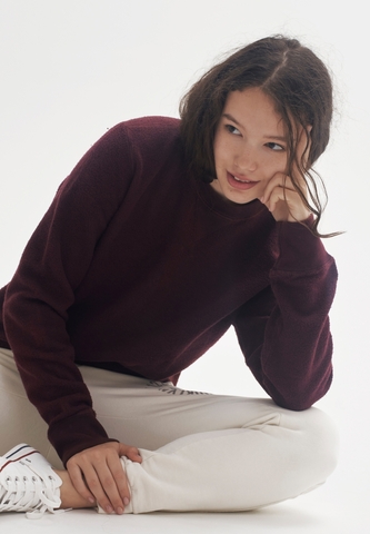 Свитшот Bowery NYC реверсный однотонный Biking Red