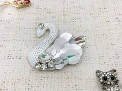 Декоративный пришивной элемент, текстиль, р. 5,5х5,7 см