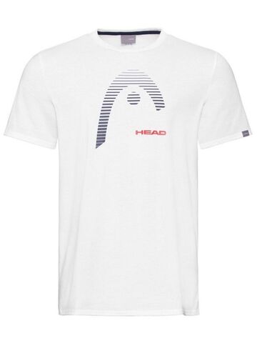 Детская теннисная футболка Head Club Carl T-Shirt JR - white