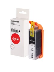 Струйный картридж Sakura 2023C001 (480XL PG Black ) для Canon PIXMA TS6140, TR8540, TS8140, TS9140, пигментный тип чернил, черный, 24,4 мл., 600 к.