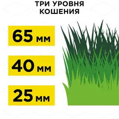 Газонокосилка электрическая DDE LME 3313 (шир 33 см 1,3 кВт выс 20-65 мм сборник) (791-714)