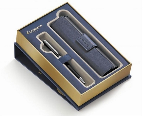 Набор подарочный Waterman Hemisphere Mars Black CT, ручка + чехол (1978718)
