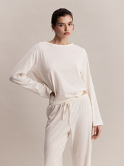 Лонгслив с коноплей Лука Молочный