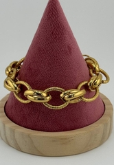 Браслет цепь крупная цвет золото