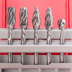 Набор бор-фрез твердосплавных 10шт HM-ALU S=6мм Ruko 116103A(K)