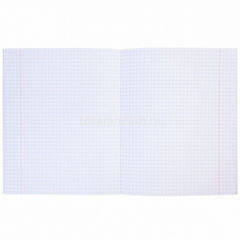 Тетрадь А5 48л клетка Croco черный бумвинил металлик на скобе