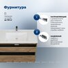 Aquanet 365918 Тумба с раковиной Nova Lite 2.0 110 2 ящ. цв. дуб рустикальный (365918)