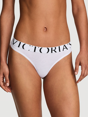 STRETCH COTTON ЛОГО ТРУСИКИ ТАНГА