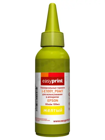 Чернила EasyPrint I-E100Y_PGMT универсальные пигментные для Epson (100мл.) желтый
